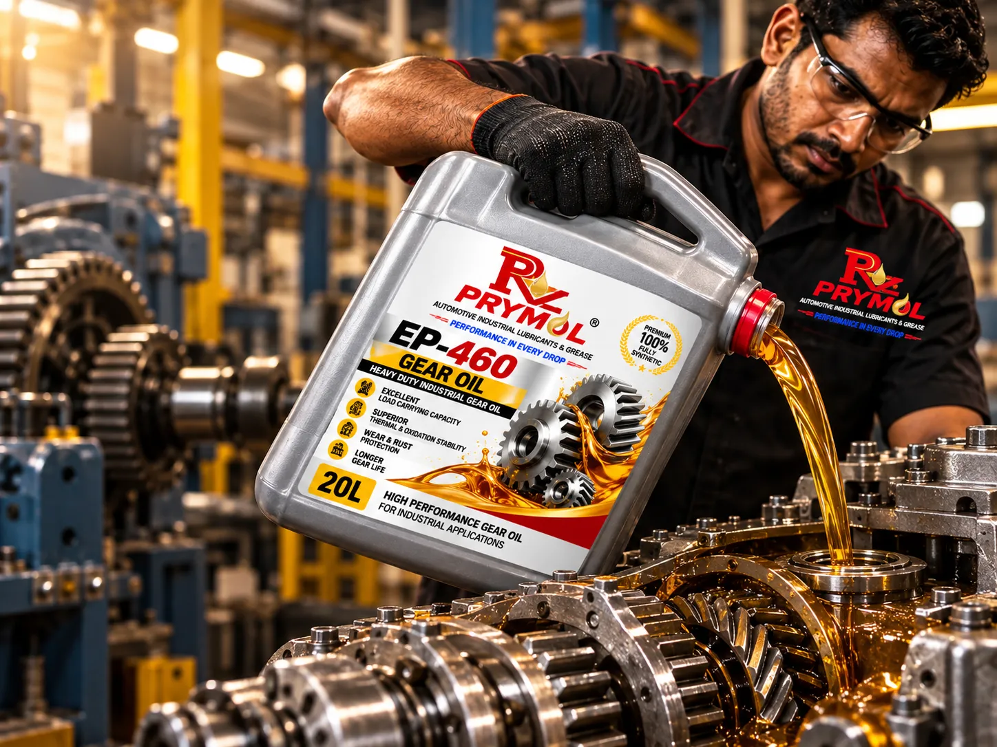 Prymol Industrial Gear Oil heavy plant application
